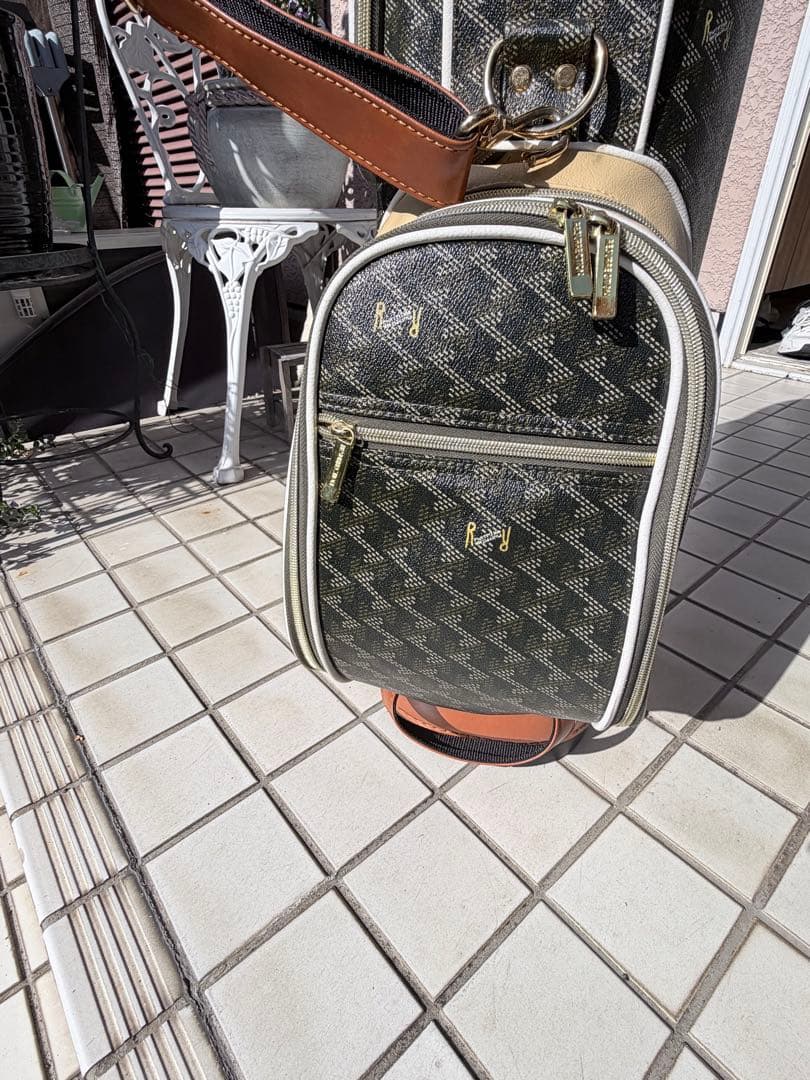 杉崎レザレクション　ゴルフキャディバック　ヘッドカバーセット