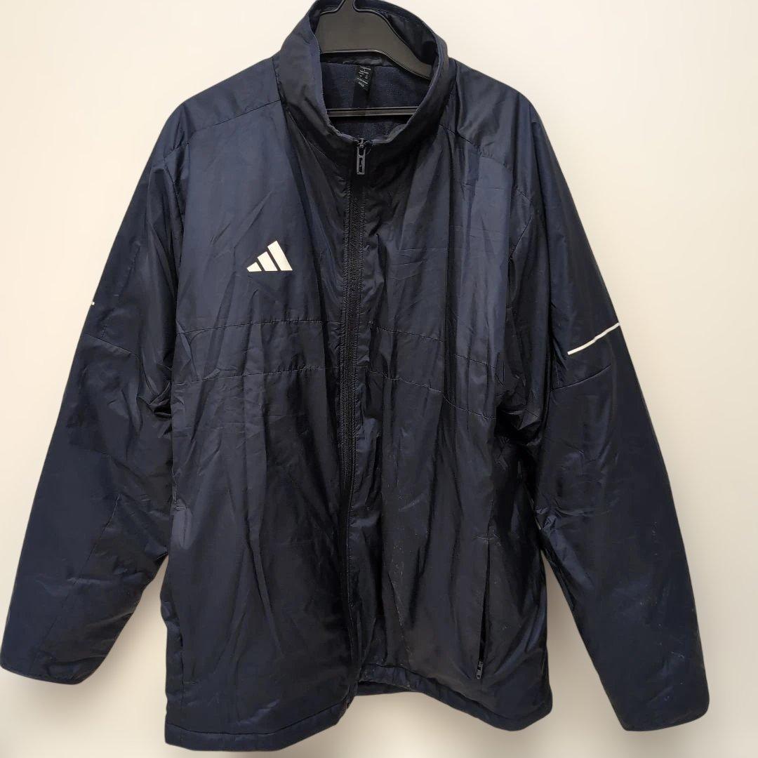 adidas ネイビー ウィンドブレーカーXＬサイズ