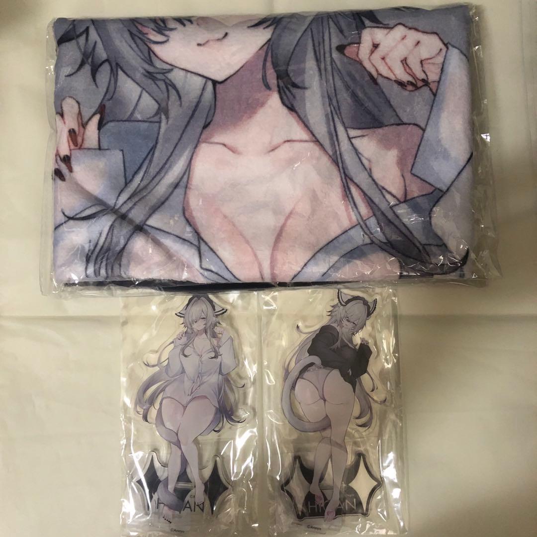 DMMスクラッチ Anoyo ヒガンちゃん　ブランケット アクリルスタンド
