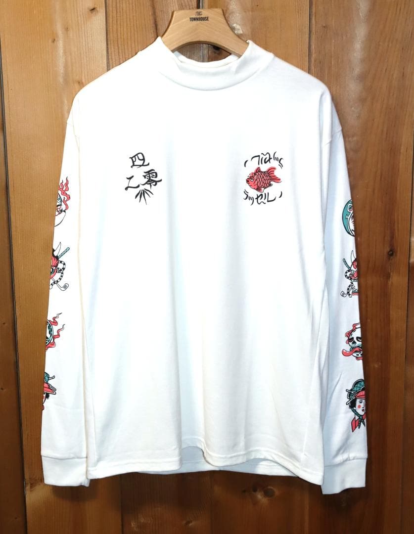 新品 ラッセルノ LOOSE FIT ハイネック 長袖シャツ (4/M) Ⓗ