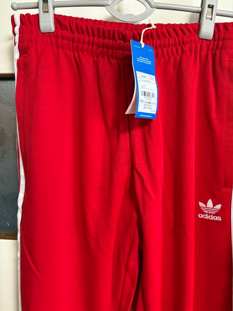 adidas 赤 ジャージ上下セット
