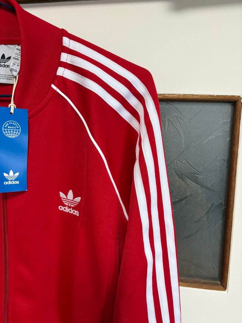 adidas 赤 ジャージ上下セット