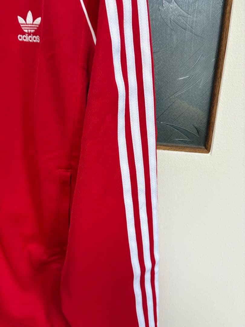 adidas 赤 ジャージ上下セット