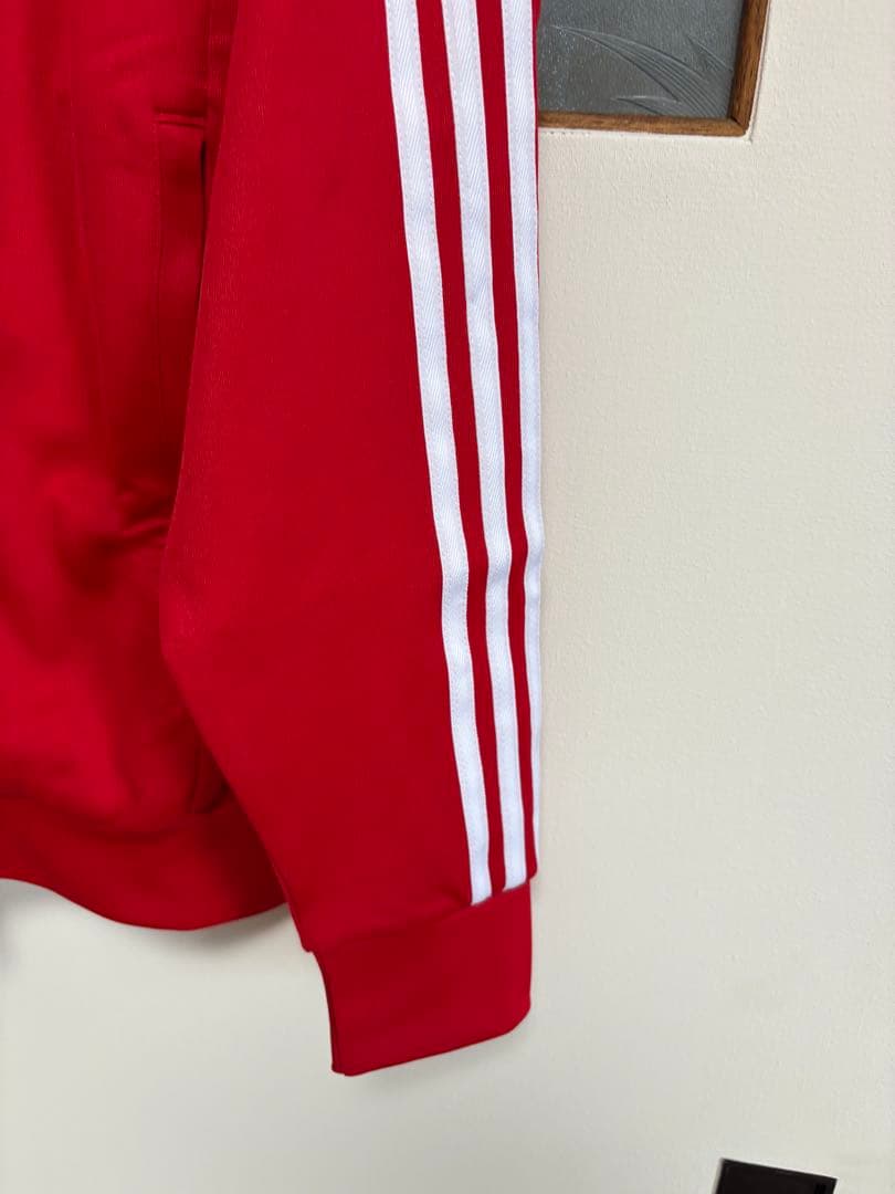 adidas 赤 ジャージ上下セット