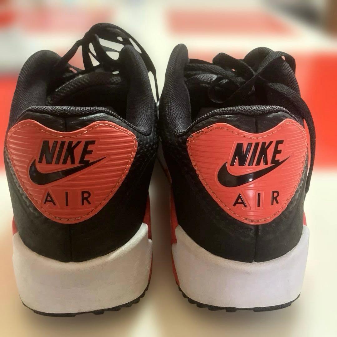 美品。NIKE AIRMAX 90G ゴルフシューズ　ブラックレッド26.5cm