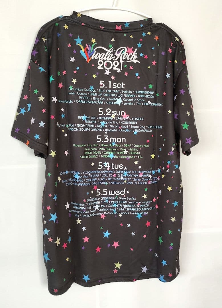藤井風さん出演　ビバラロック 2021　Tシャツ　M 星　黒　フェス