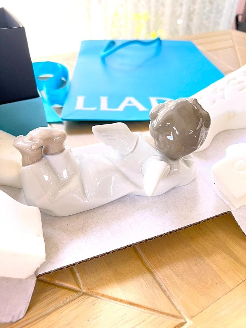 ★新品・未使用★ LLADRO リヤドロ　可愛いひと休み　天使　百貨店購入