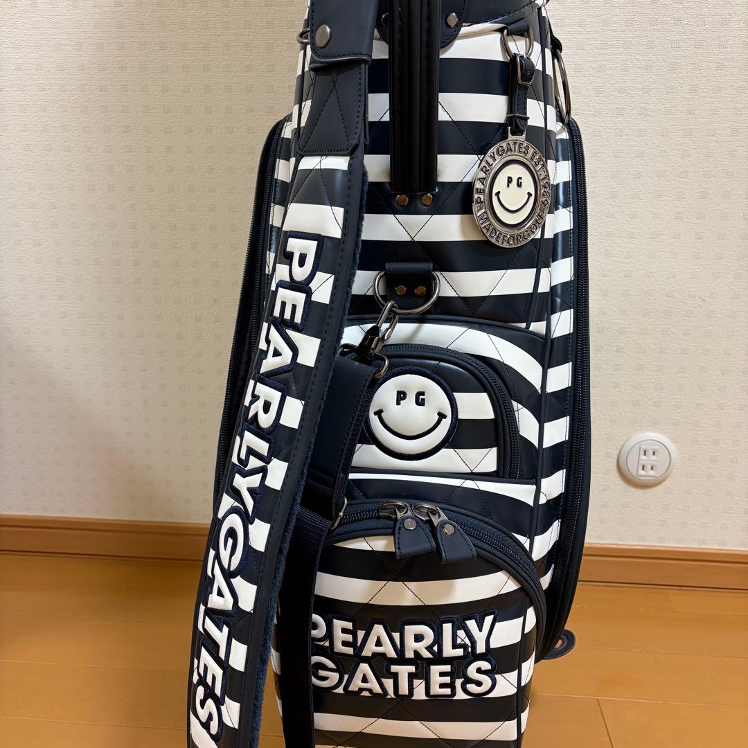 PEARLY GATES ストライプ キャディバッグ