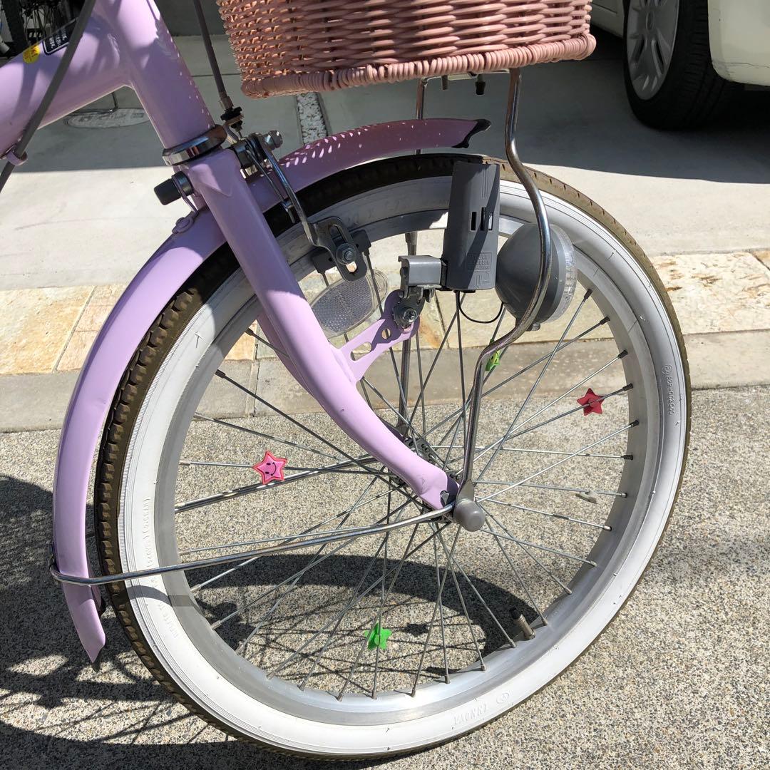 【引取のみ】ダイワサイクル　子供　自転車　20インチ　パープル