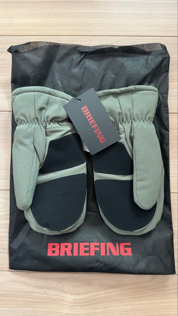 新品 BRIEFING ゴルフ用ミトン オリーブグリーン