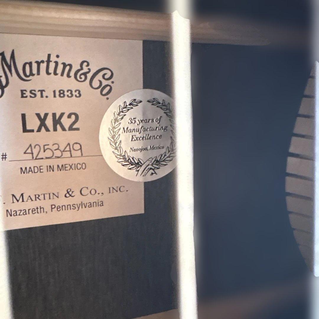 martin lxk2 ミニアコースティックギター高価ブリッジピン付き　今だけ