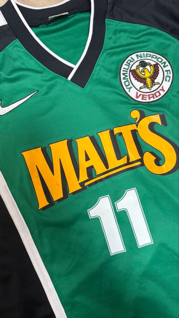 週末限定割引【希少・良品】ヴェルディ川崎ユニフォーム　サイズM 三浦知良