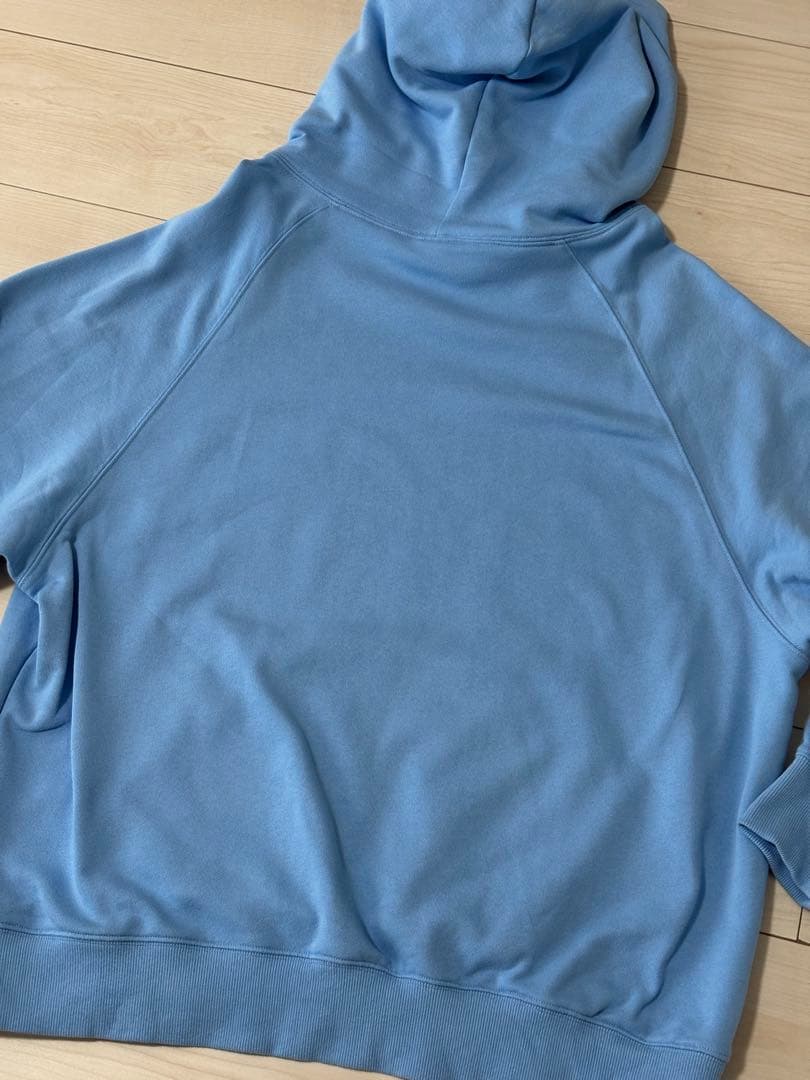 go!go!vanillas 刺繍LOGO HOODIE ブルー (L)