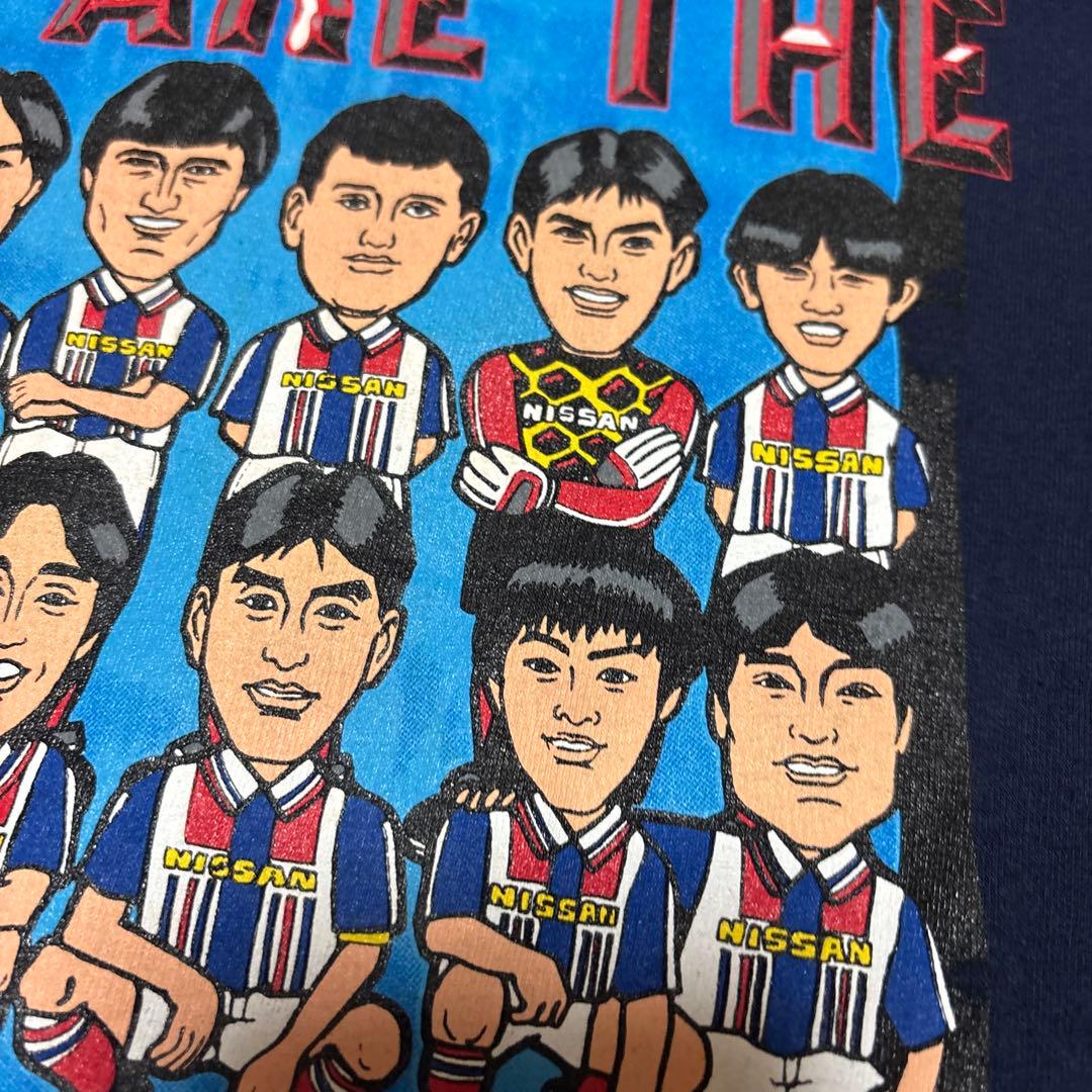 【激レア】横浜マリノス ヴィンテージ Tシャツ 選手 イラスト 1997 90s