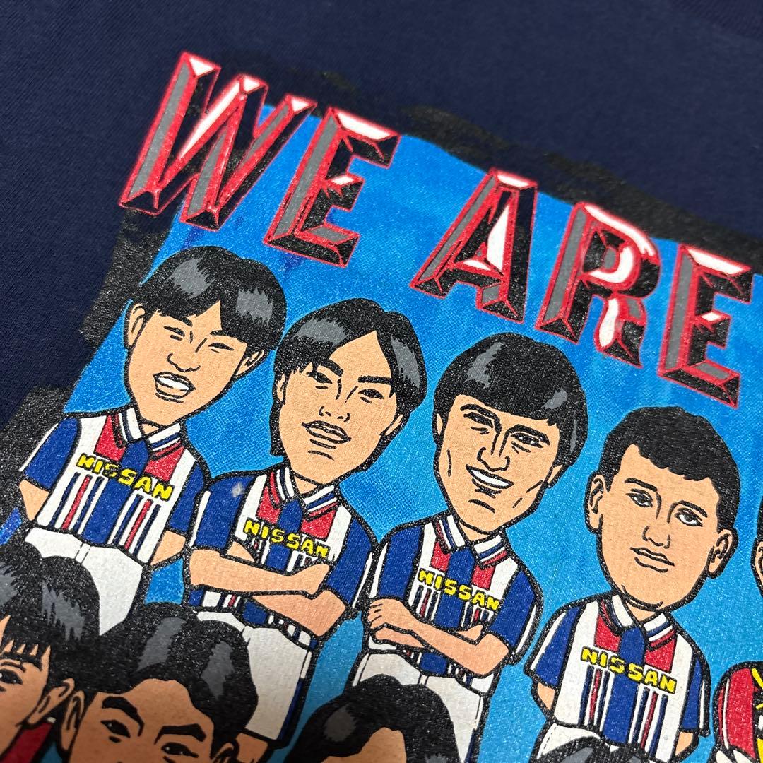 【激レア】横浜マリノス ヴィンテージ Tシャツ 選手 イラスト 1997 90s