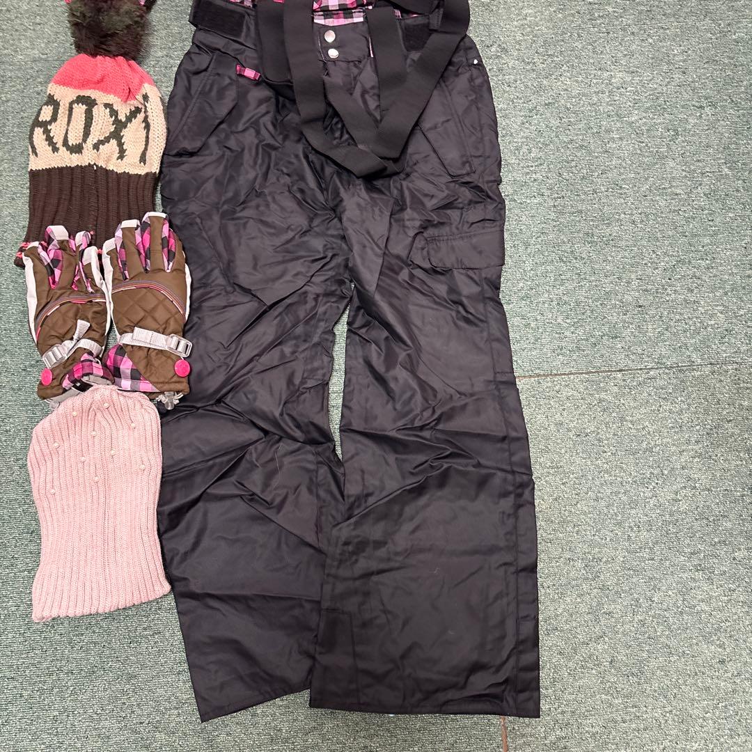 ROXY ピンクチェック ウィンタースポーツウェア