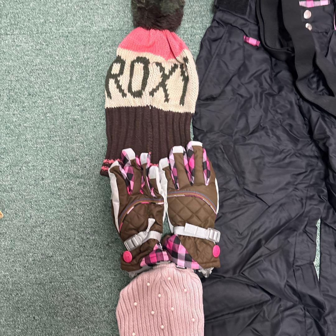 ROXY ピンクチェック ウィンタースポーツウェア
