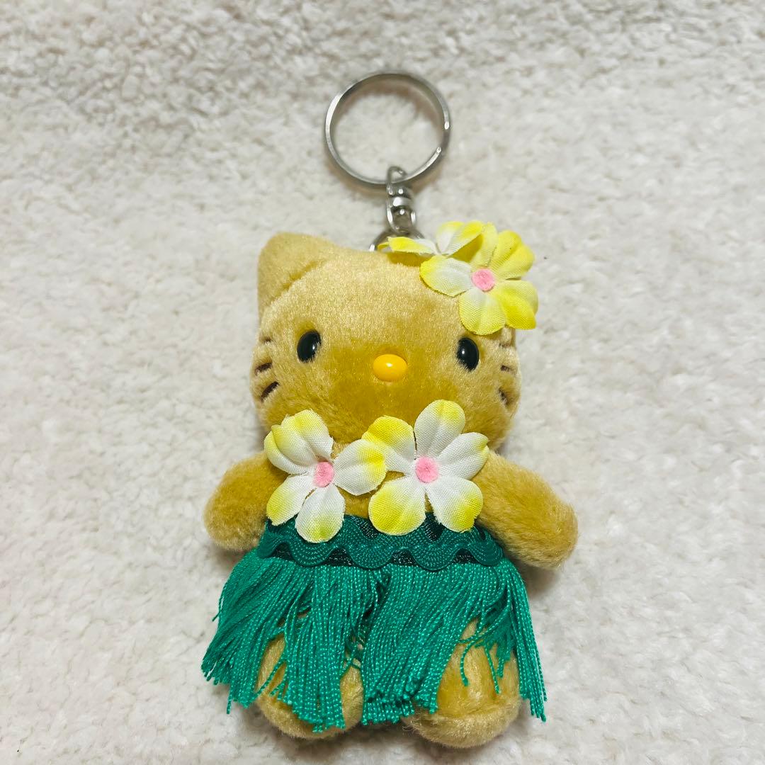 【ハローキティ 】ハワイ限定 日焼け ガングロ フラダンス マスコット