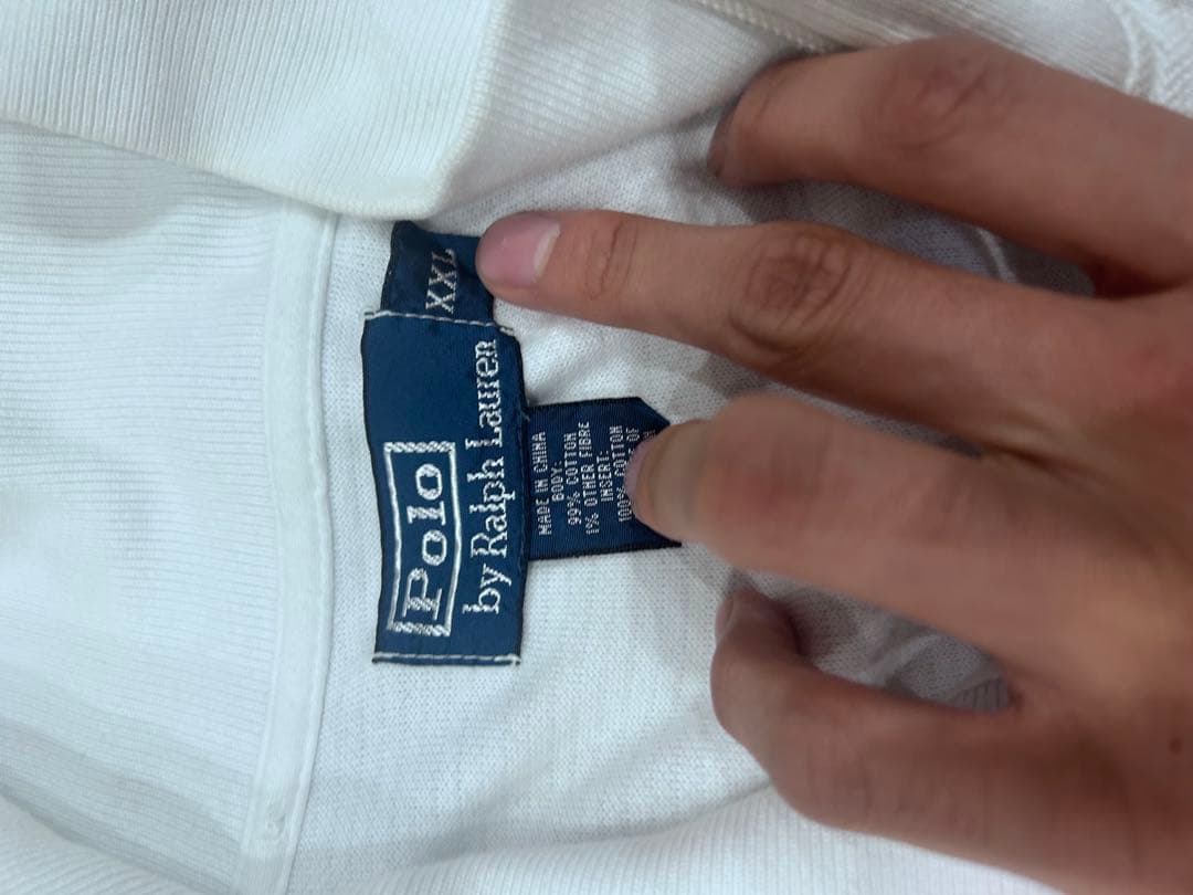POLO Ralph Lauren ポロラルフローレン 白 フルジップ