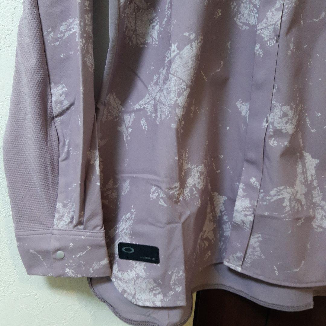 新品　オークリーゴルフ　メンズ　4WAYストレッチシャツ　スカルシリーズ　L