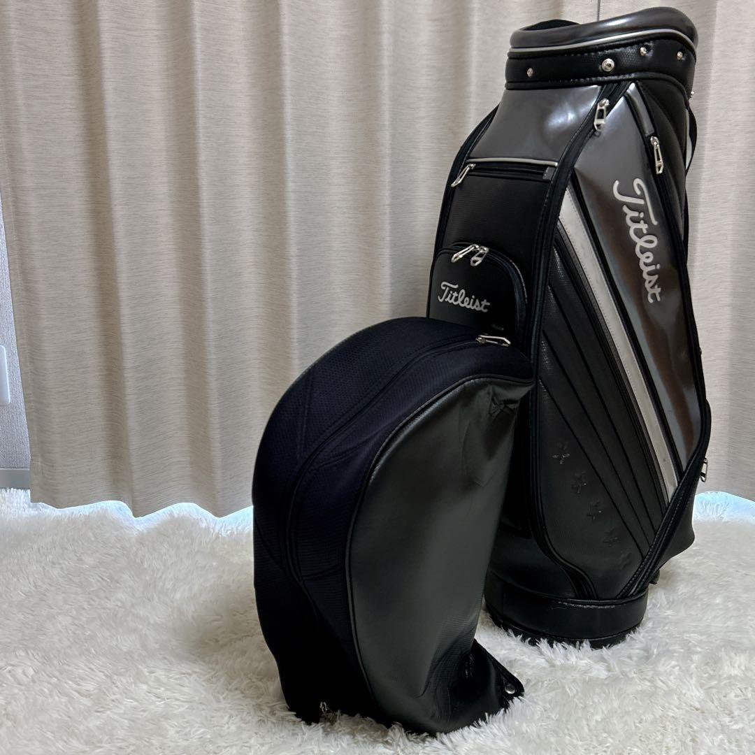 Titleist タイトリスト キャディバッグ ブラック　シルバー　ゴルフバック
