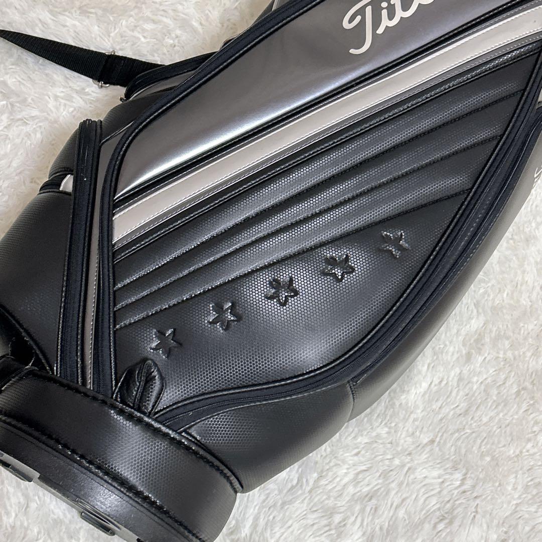 Titleist タイトリスト キャディバッグ ブラック　シルバー　ゴルフバック
