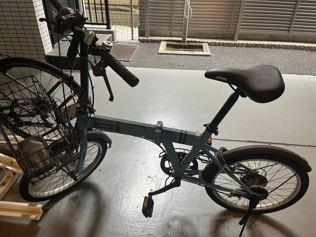 Jeep 折りたたみ自転車 青