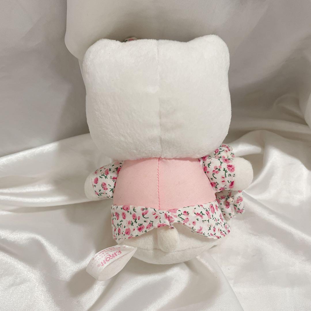 ハローキティ ぬいぐるみ 花柄 ドレス 当時物 サンリオ