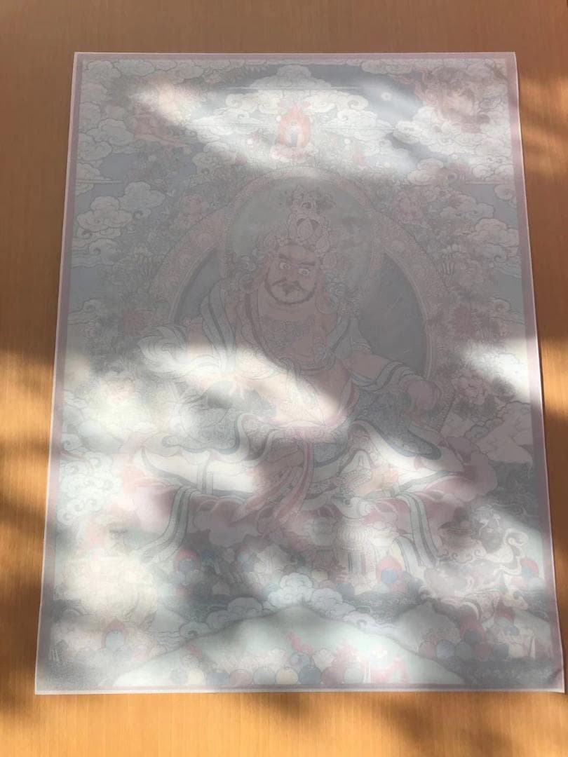 h23# 仏画 黄財神 唐卡 タンカ Thang-ga 装飾画民间文化芸術