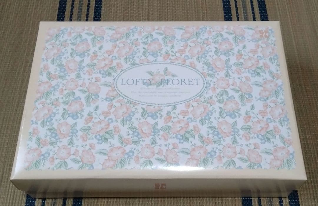 新品未使用　ロフテー　フラノシーツ　2枚組　花柄　140×240cm　綿100%