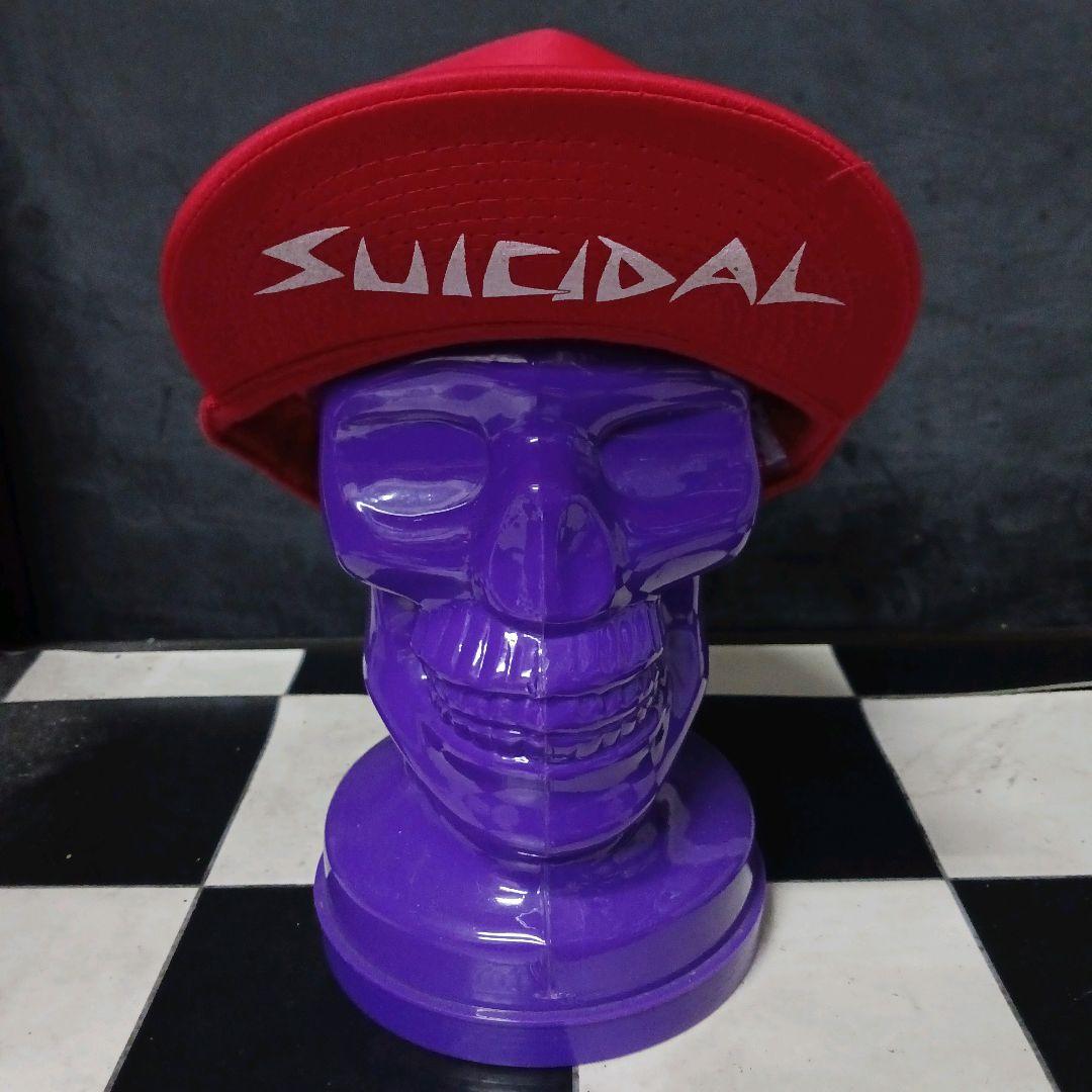 ハードコアパンクバンドSUICIDALTENDENCIESメッシュキャップ赤