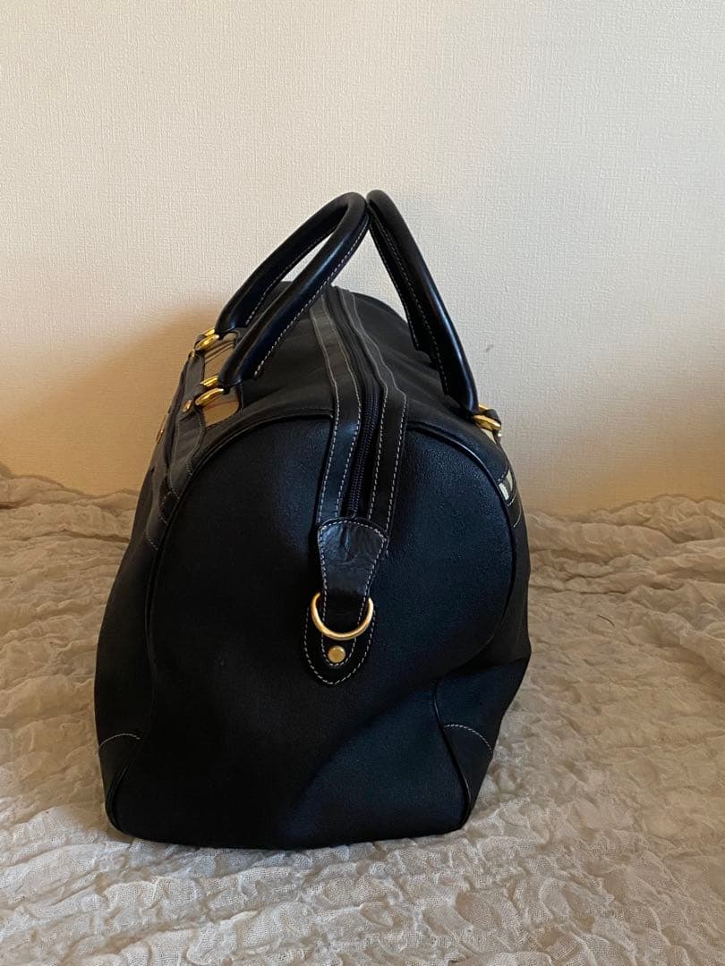 Burberry バーバリー ボストンバック　ゴルフバッグ　黒　レザー