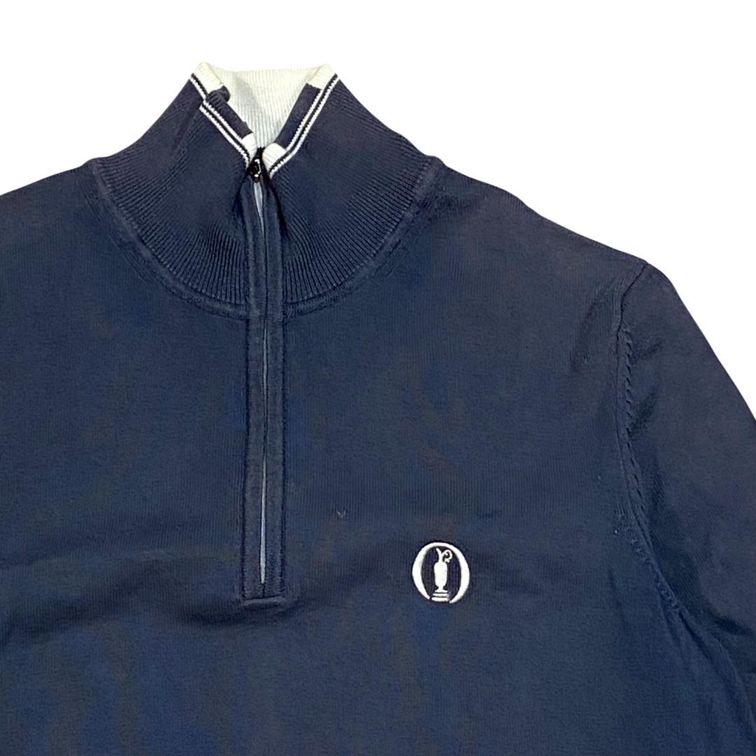 HUGO BOSS ヒューゴボス ハーフジップ ニット ジャケット M ネイビー