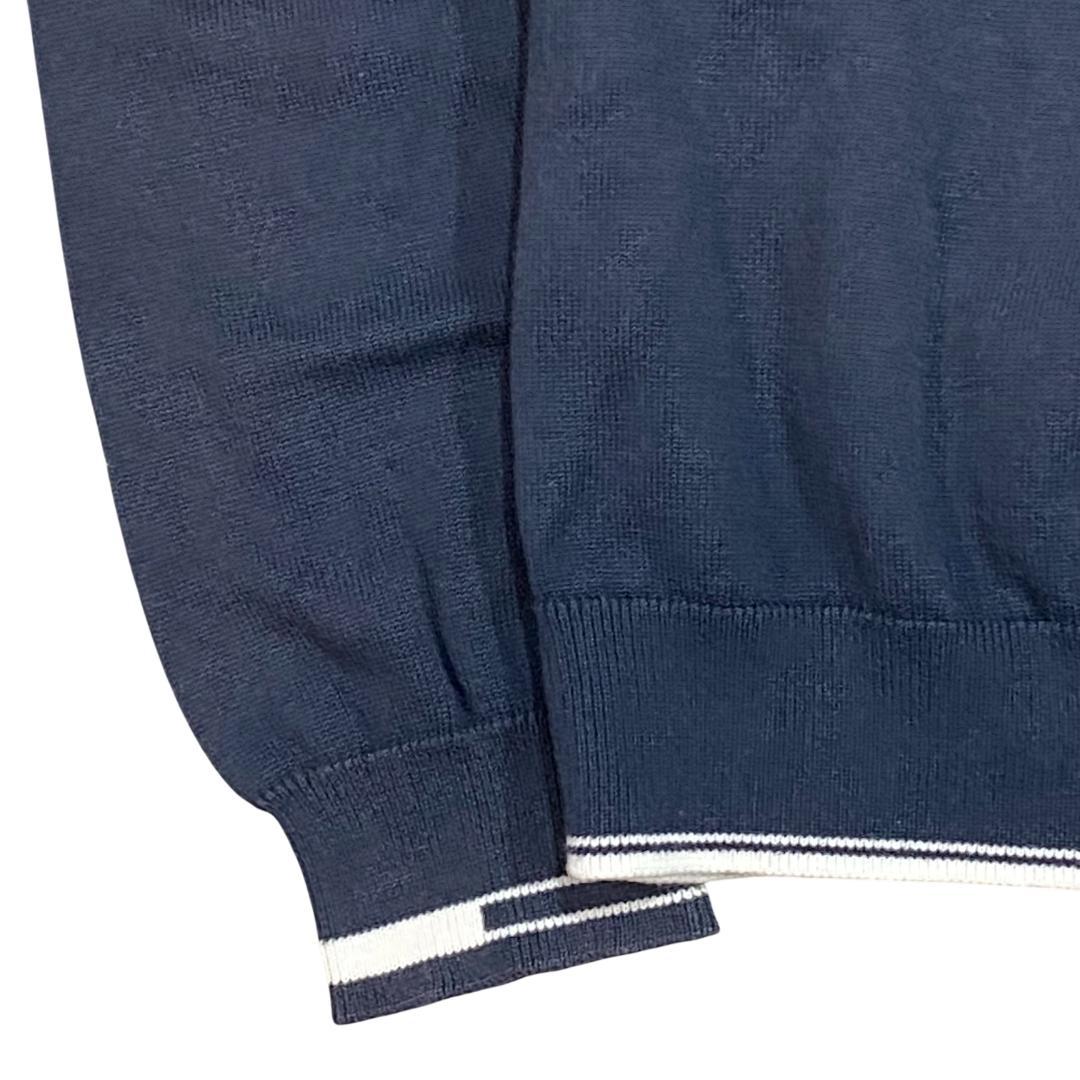 HUGO BOSS ヒューゴボス ハーフジップ ニット ジャケット M ネイビー