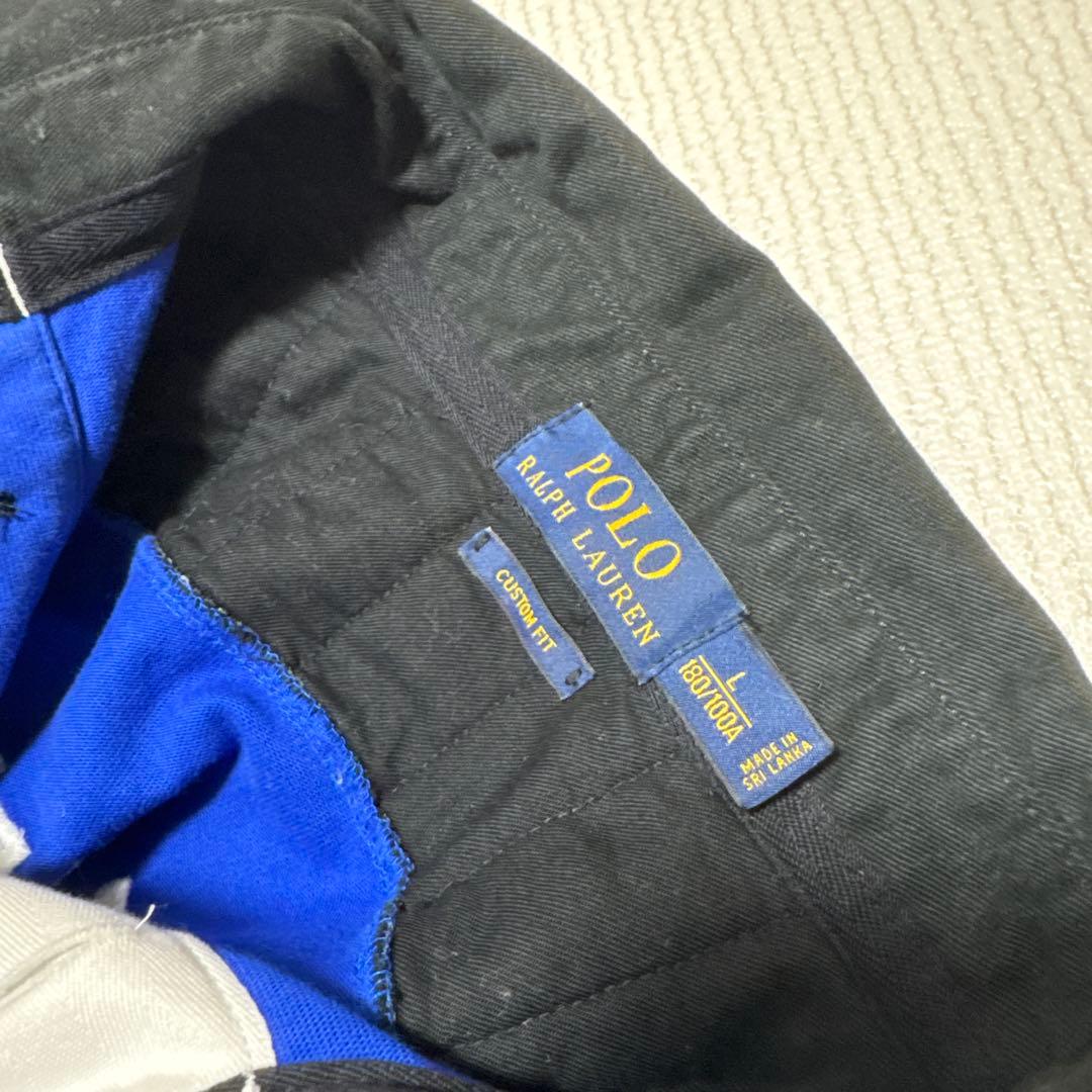 Ralph Lauren ラガーシャツ L 青