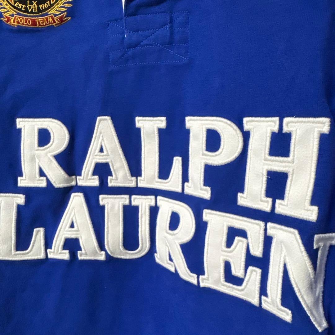 Ralph Lauren ラガーシャツ L 青