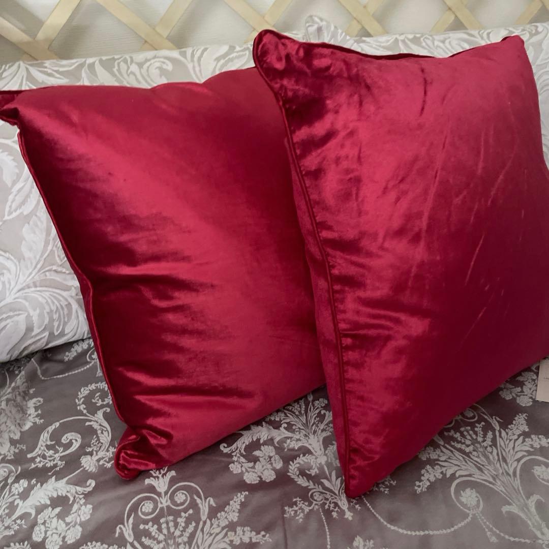【2個】旧ローラアシュレイ フェザークッションセット　新品