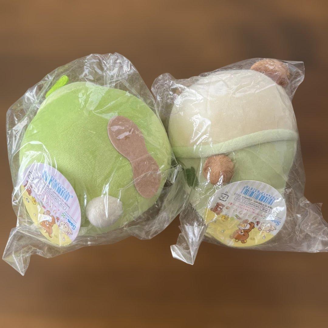 新品 未使用品 リラックマ ぬいぐるみセット メロンアイス ソフトクリーム