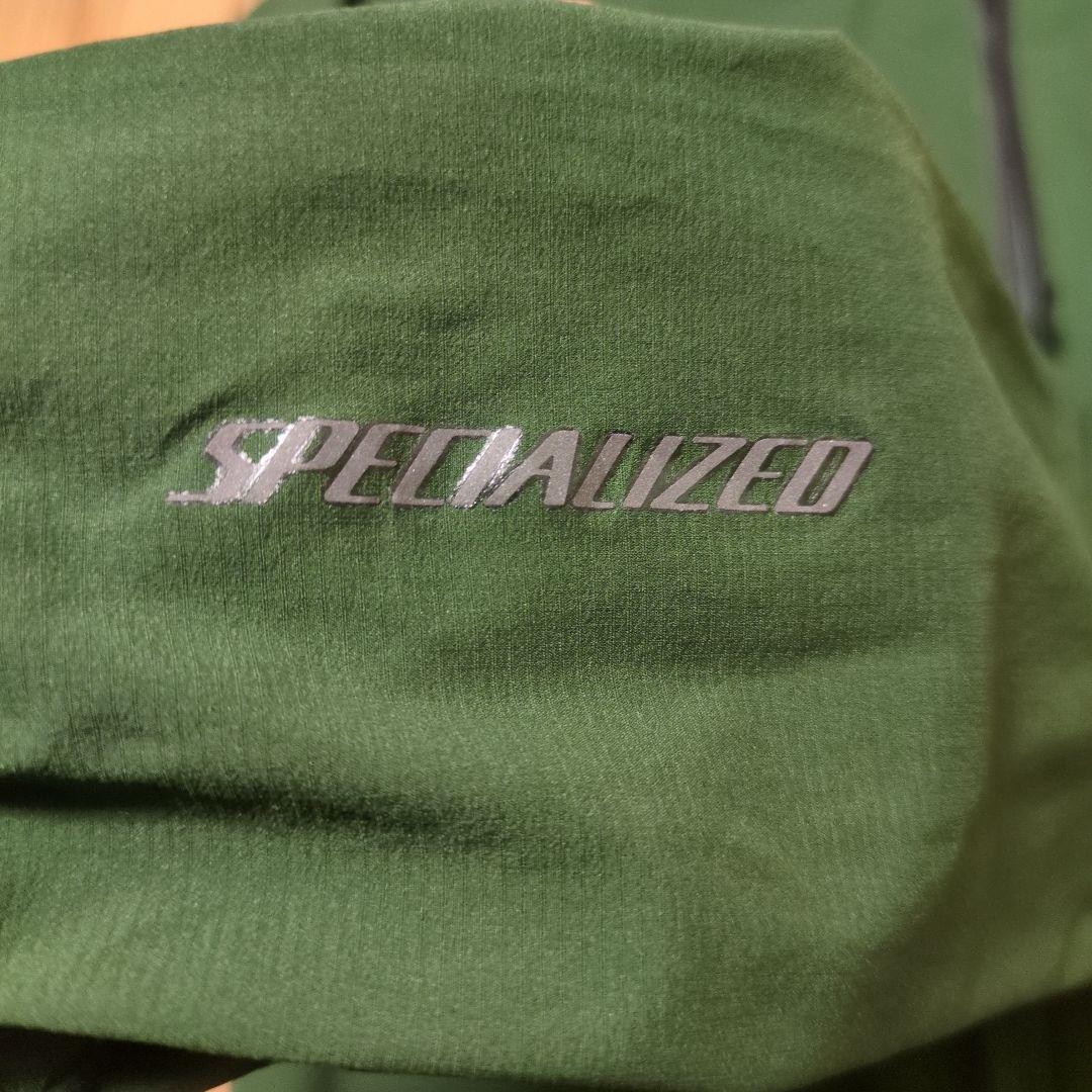 SPECIALIZED ダークグリーン ウィンドブレーカーS
