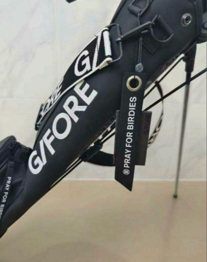 新品ジーフォアG/FOREゴルフラウンドバッグ セルフスタンドバッグ 黒