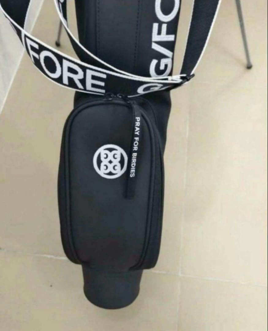 新品ジーフォアG/FOREゴルフラウンドバッグ セルフスタンドバッグ 黒