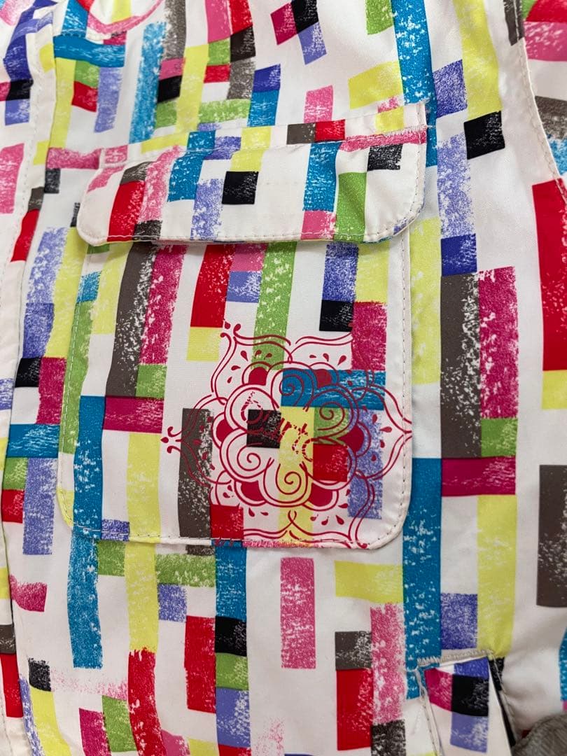 【burton】子ども用スキーウェア 多色ストライプ