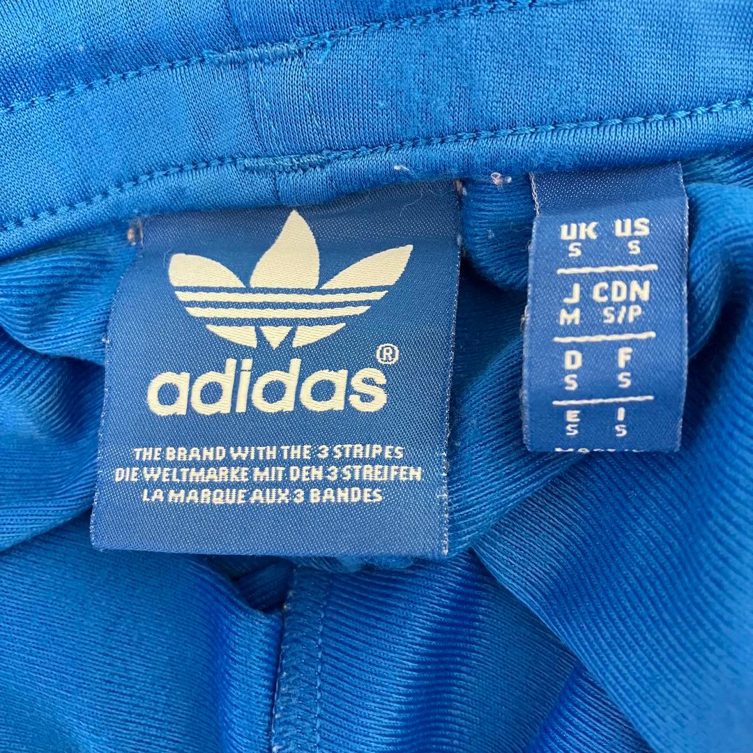 adidas アディダス ジャージ トラックパンツ トレフォイル メンズ M 青