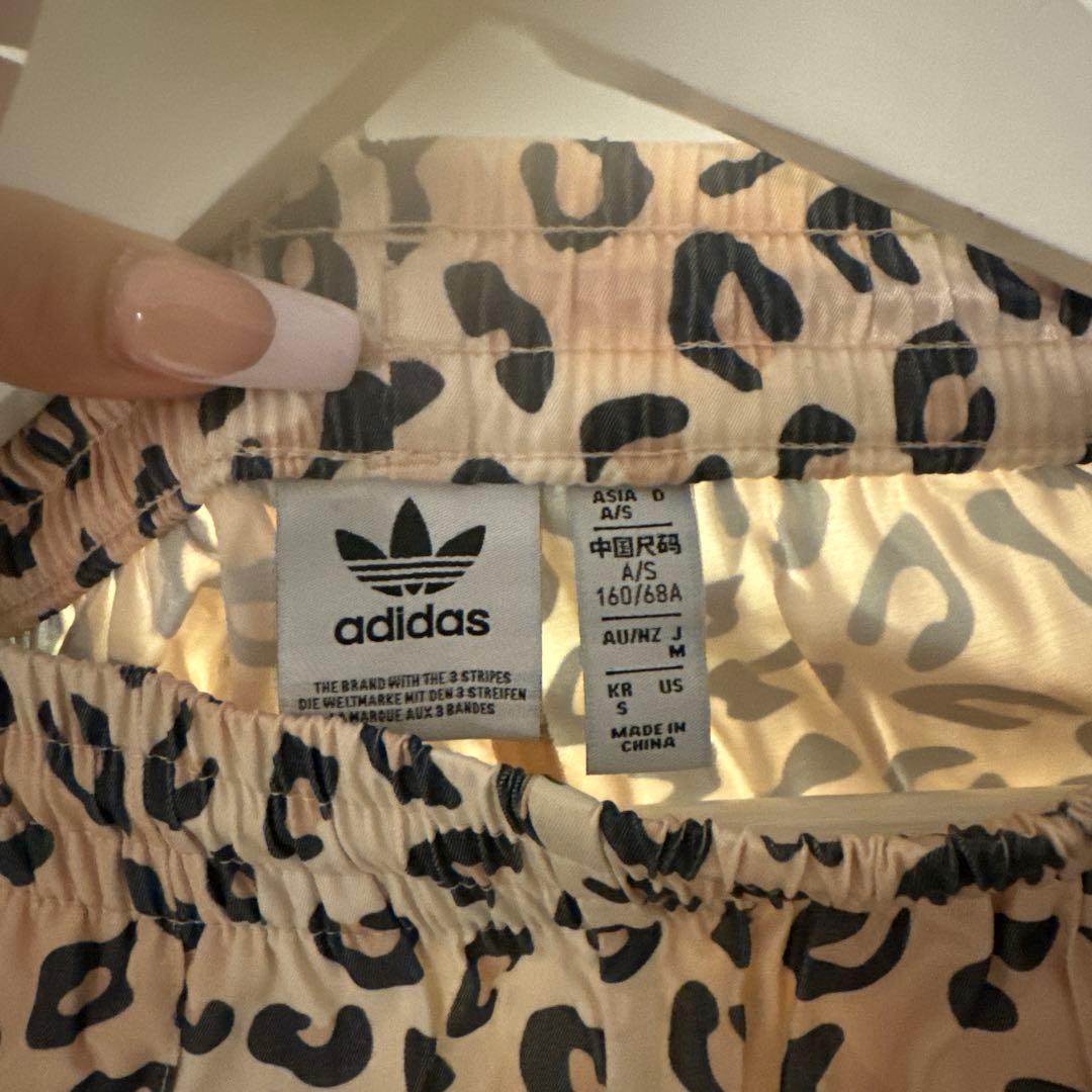 adidas アディダス レオパード柄 トラックパンツ ジャージ S