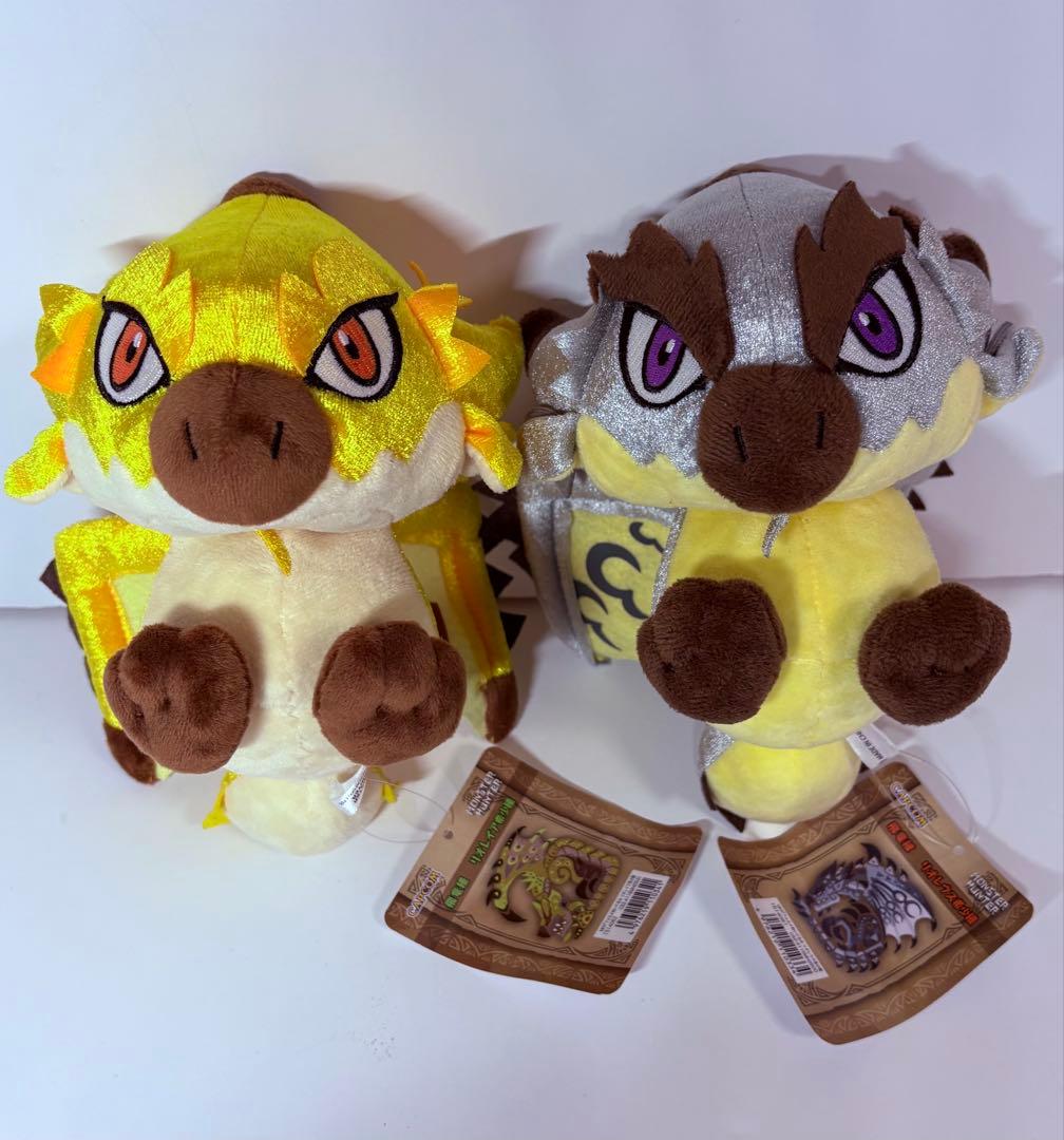 モンスターハンター　リオレウス希少種　リオレイア希少種　デフォルメ　ぬいぐるみ