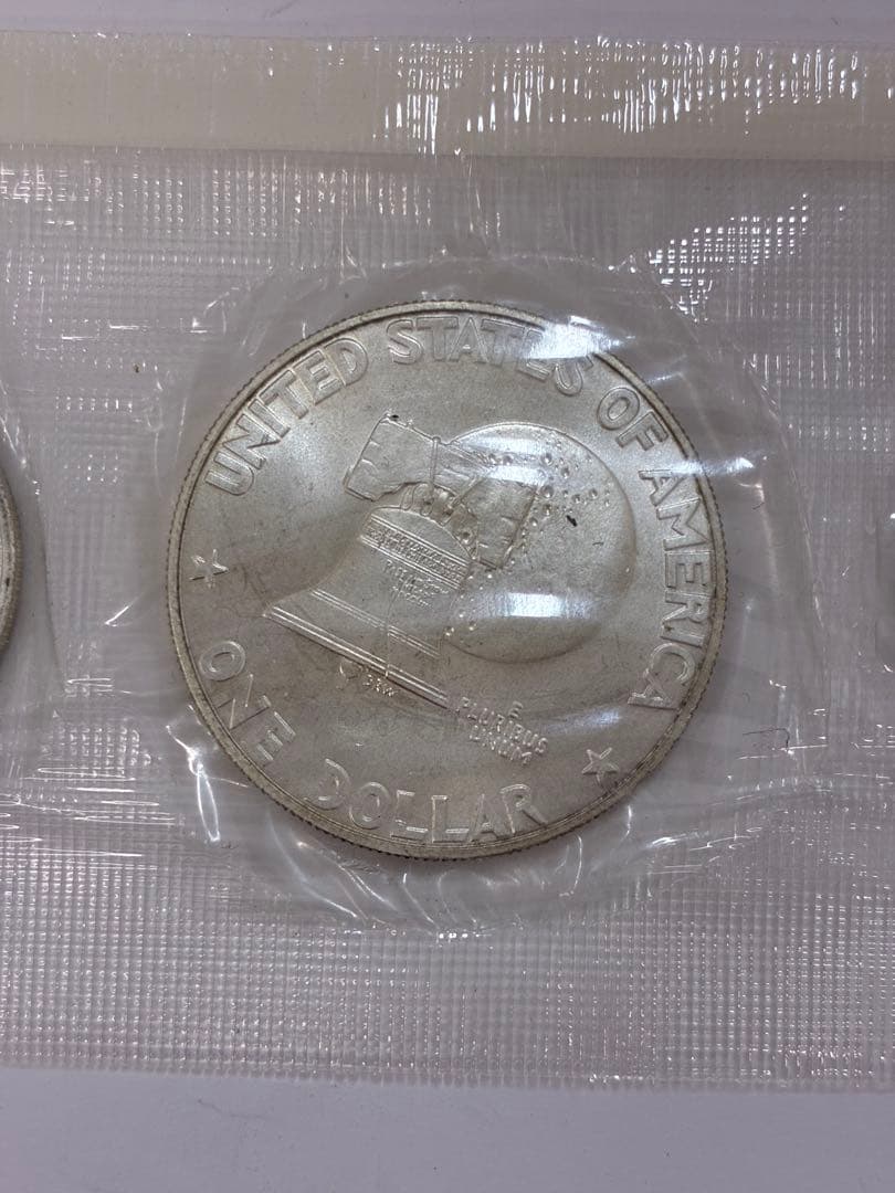 アメリカ建国200周年記念　銀貨3枚セット1776年ー1976年