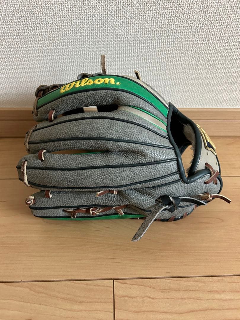 Wilson 軟式グローブ グレー/グリーン