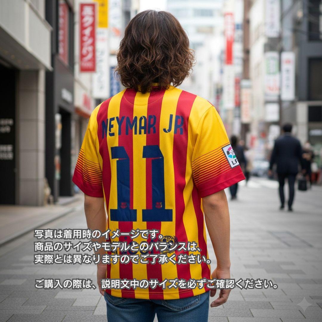 古着 サッカー ユニフォーム ゲームシャツ バルセロナ ネイマール Lサイズ相当