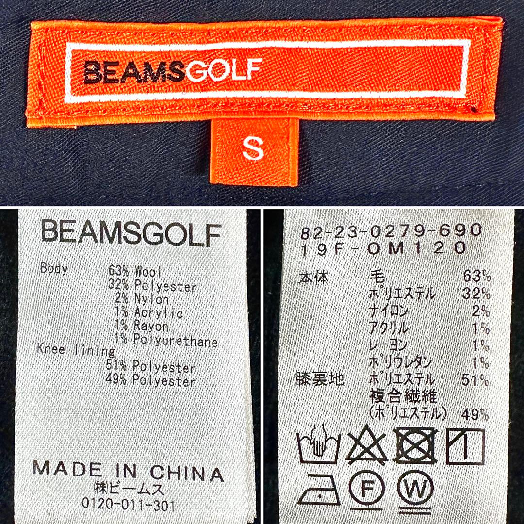 BEAMS GOLF ウール チェック柄ストレッチイージーパンツ サイドポケット
