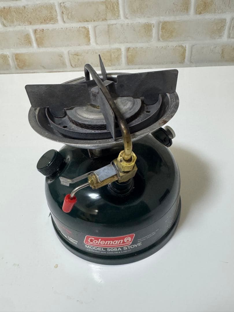 Coleman 508A シングルバーナー ヒーターアタッチメント ケース付き